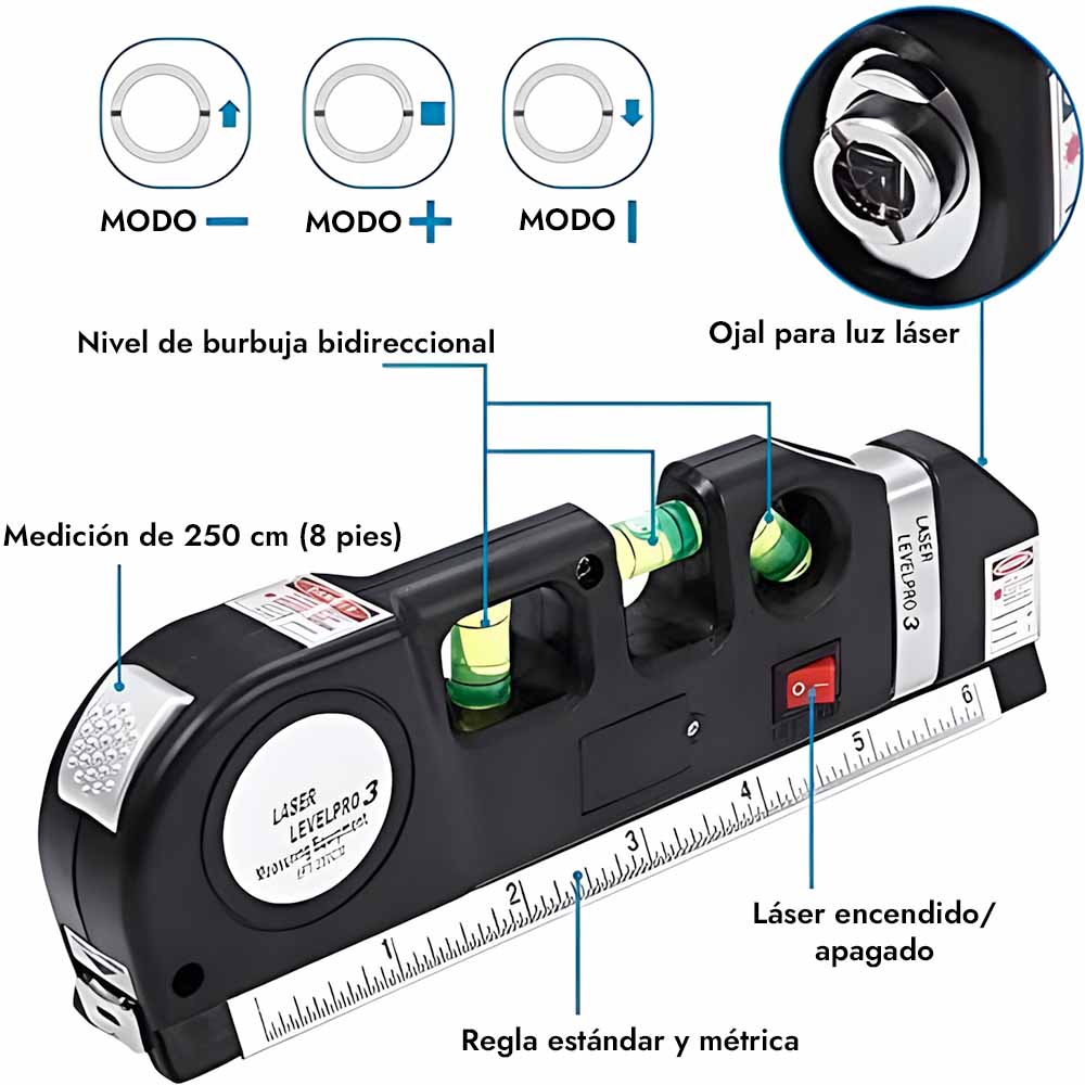 RayTek™ Láser multifuncional 4 en 1