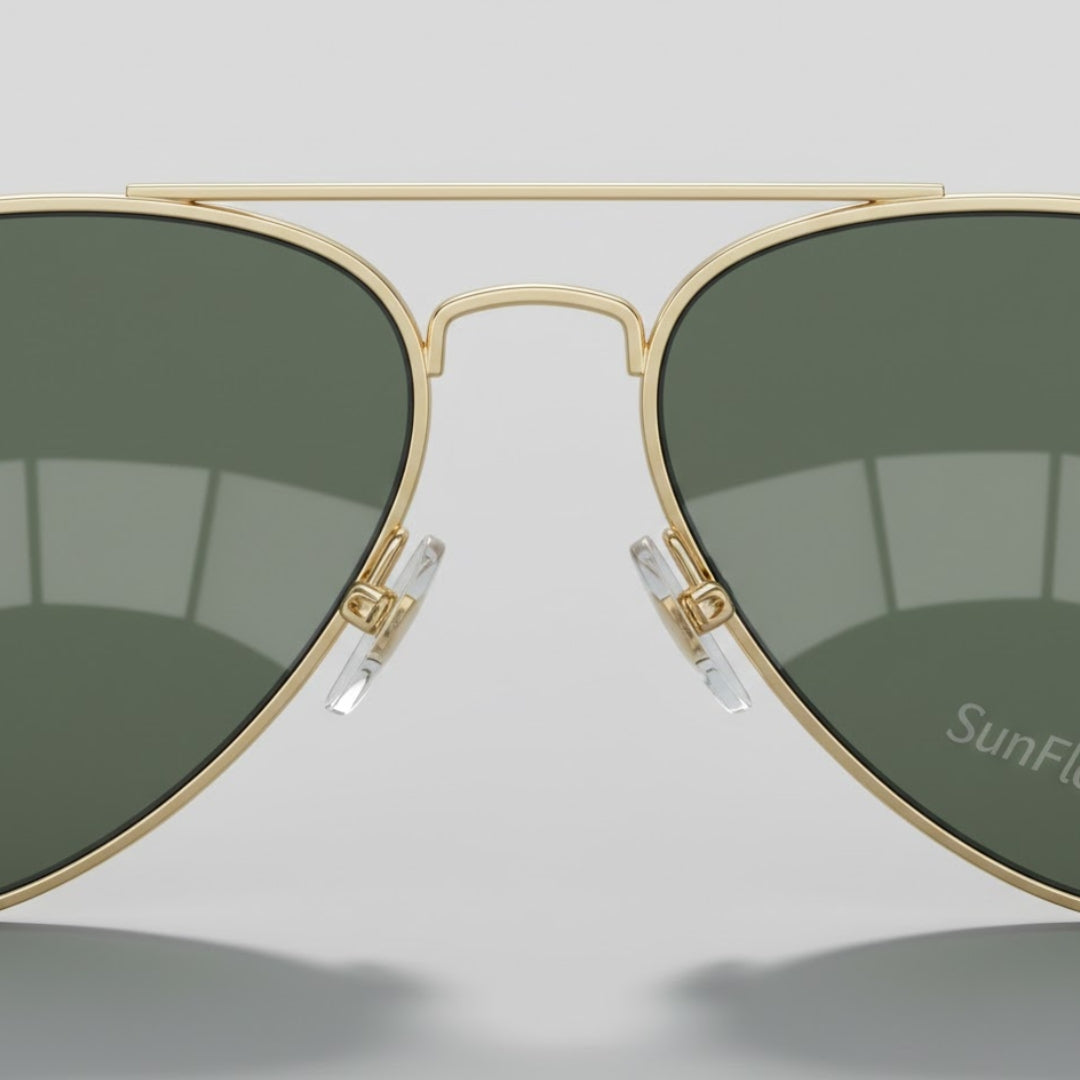 Óculos de Sol Aviador Unissex com Lentes Protetivas UV400+