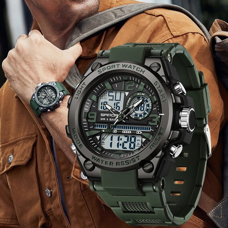 Reloj Militar Completo SANDA: Impermeable, Blindado y Súper Ligero