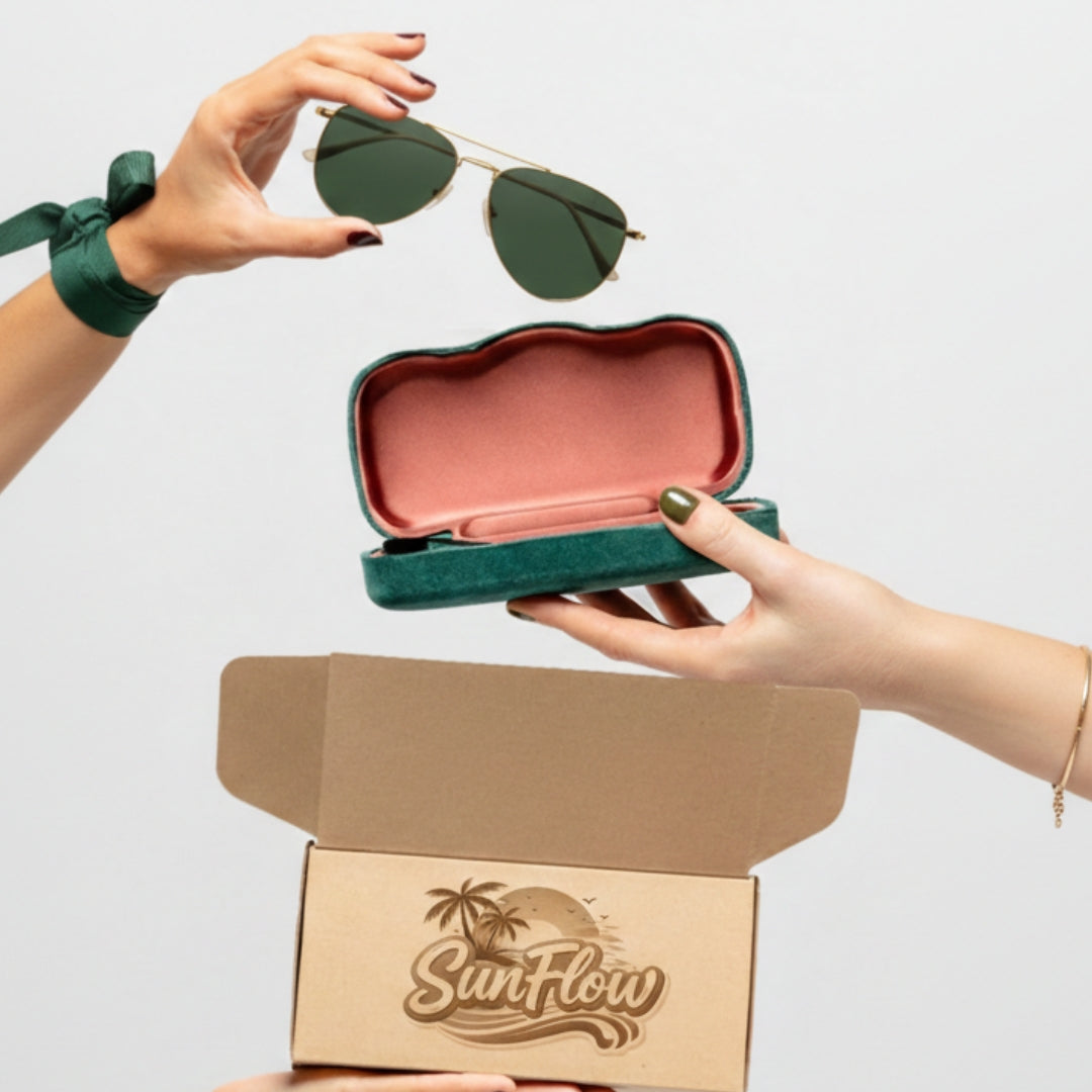 Óculos de Sol Aviador Unissex com Lentes Protetivas UV400+