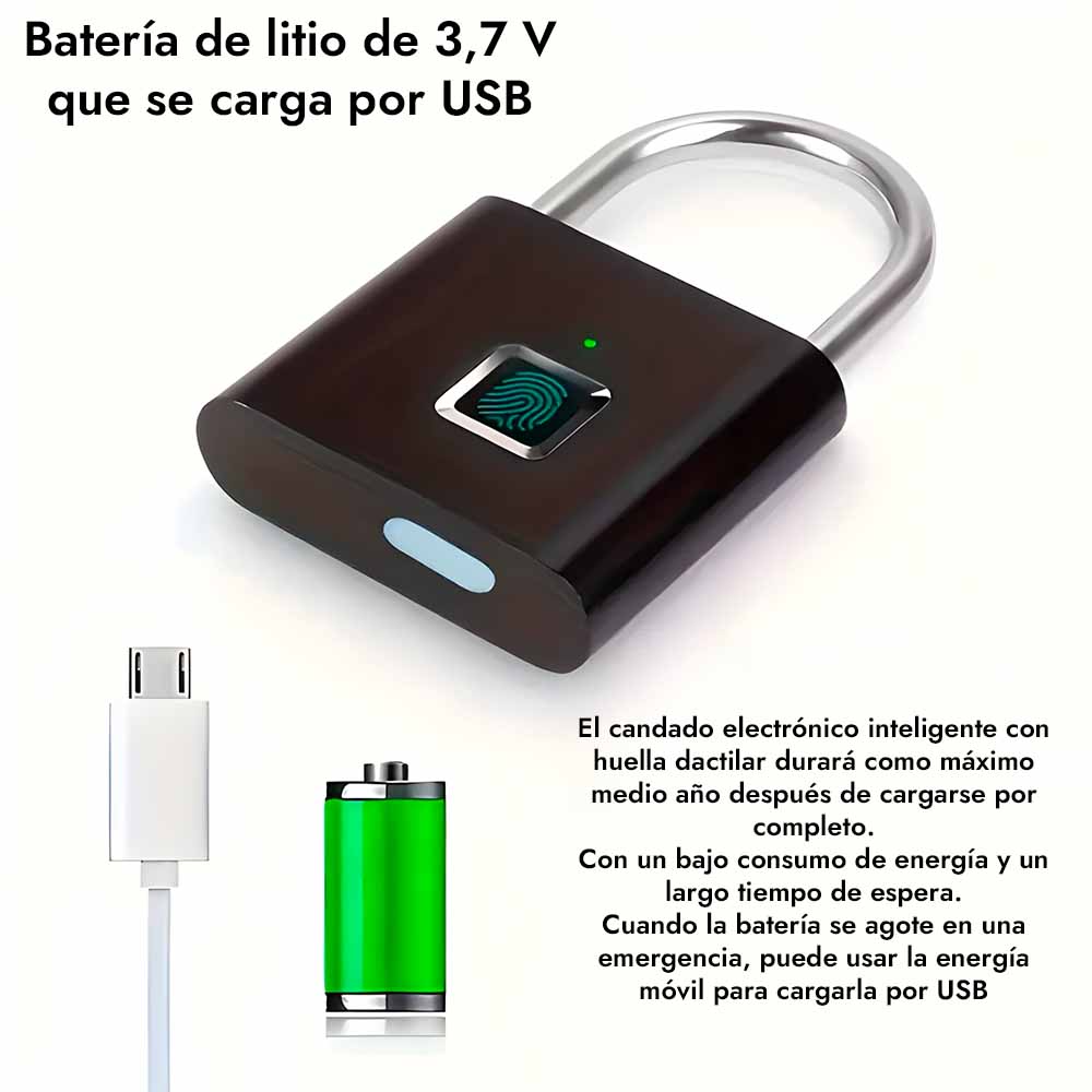 Keyless™ Candado de huella digital