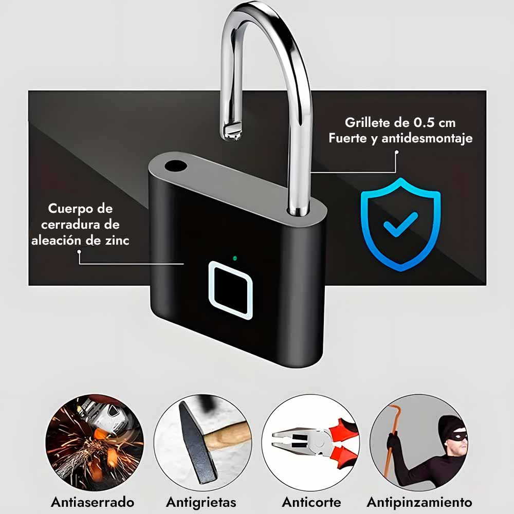 Keyless™ Candado de huella digital
