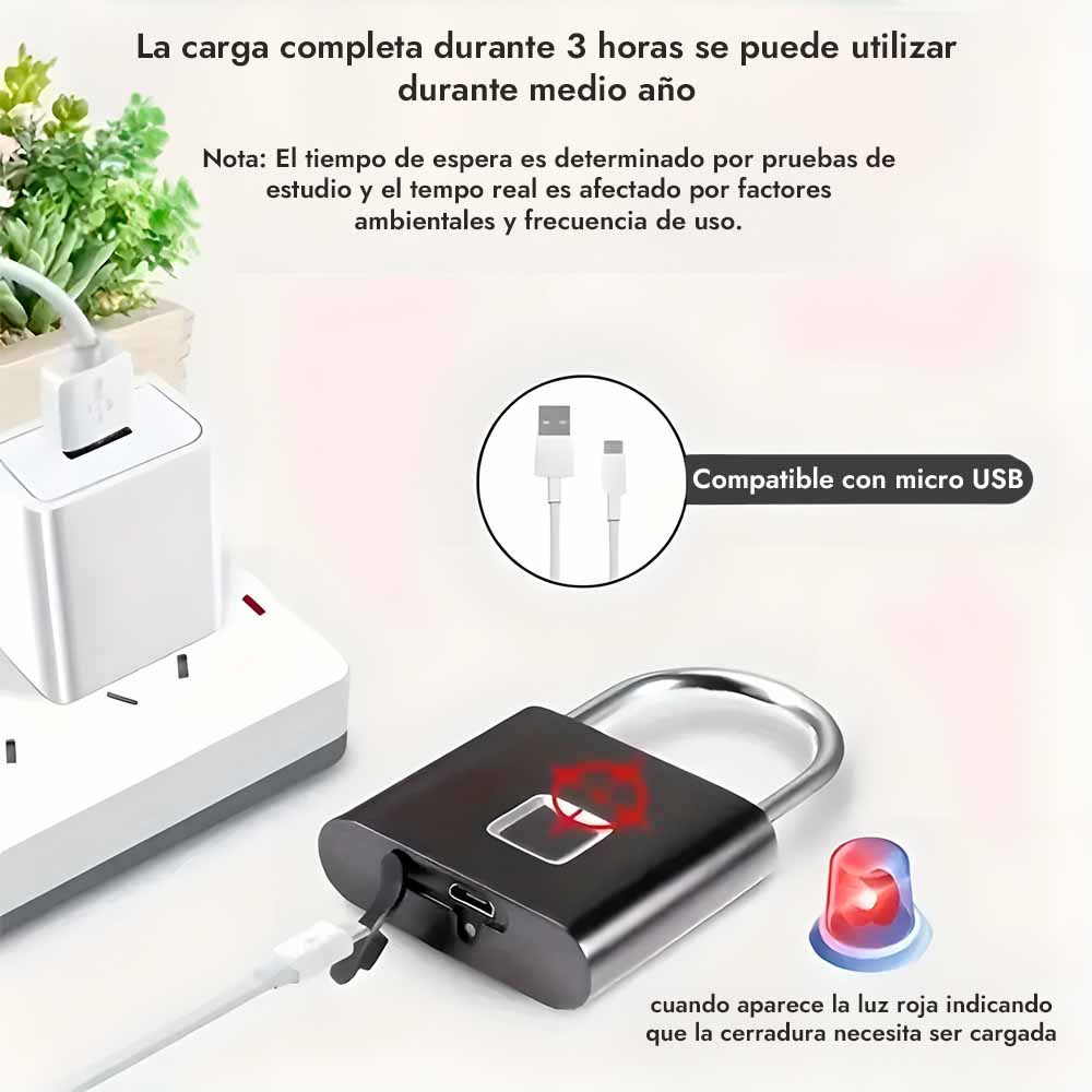 Keyless™ Candado de huella digital