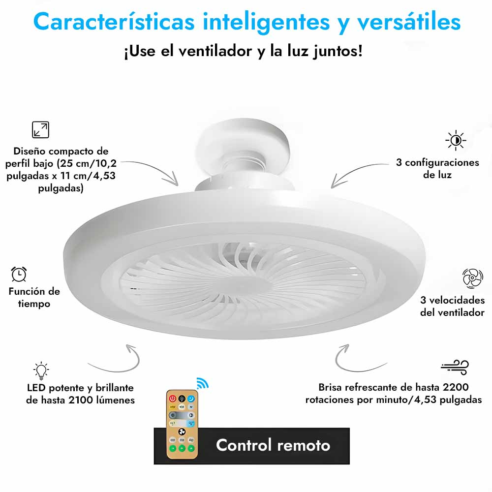 FlavLight™ Ventilador 2 en 1