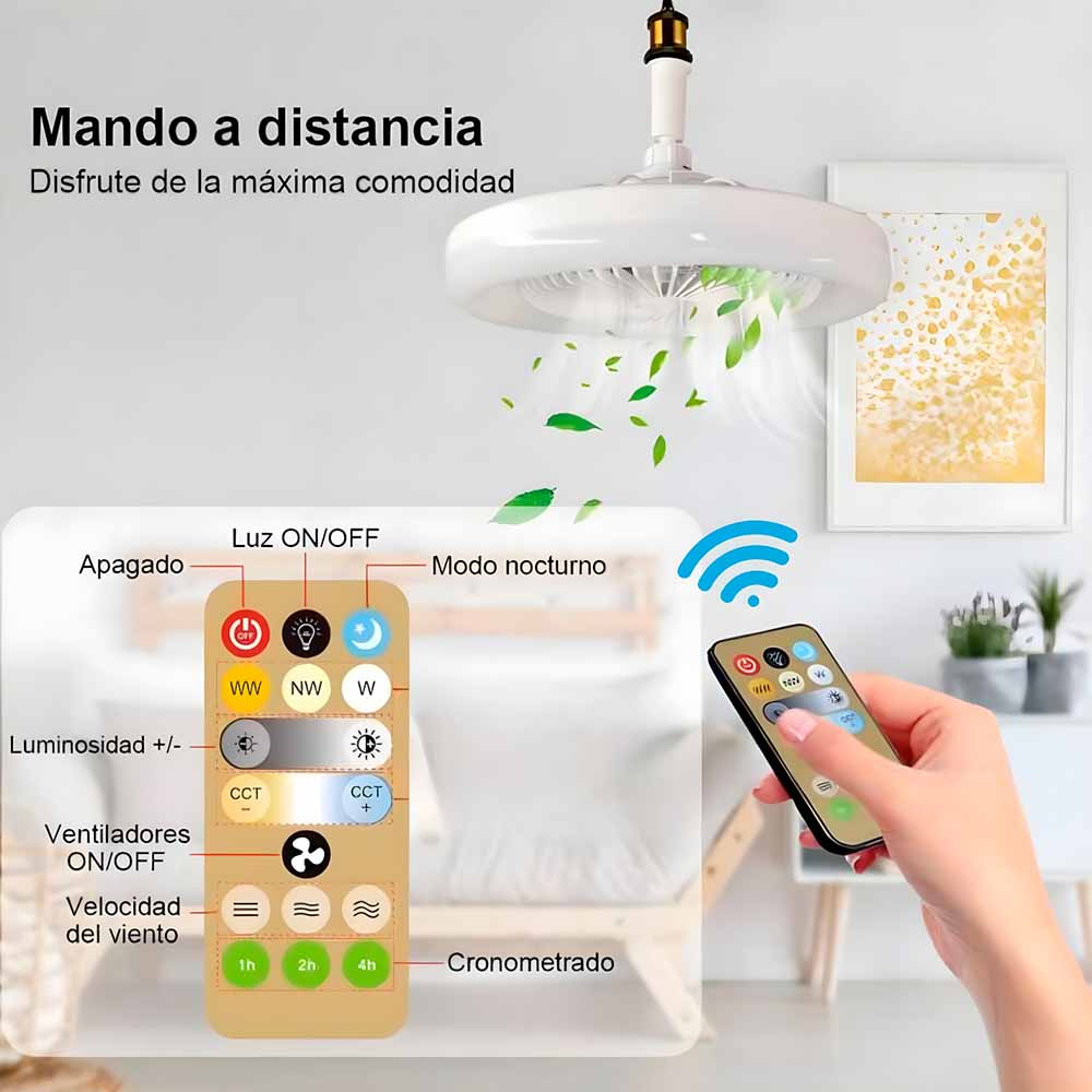 FlavLight™ Ventilador 2 en 1