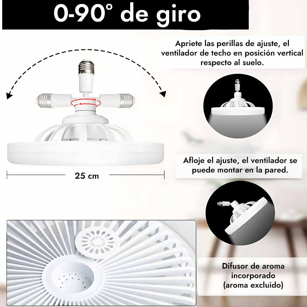 FlavLight™ Ventilador 2 en 1