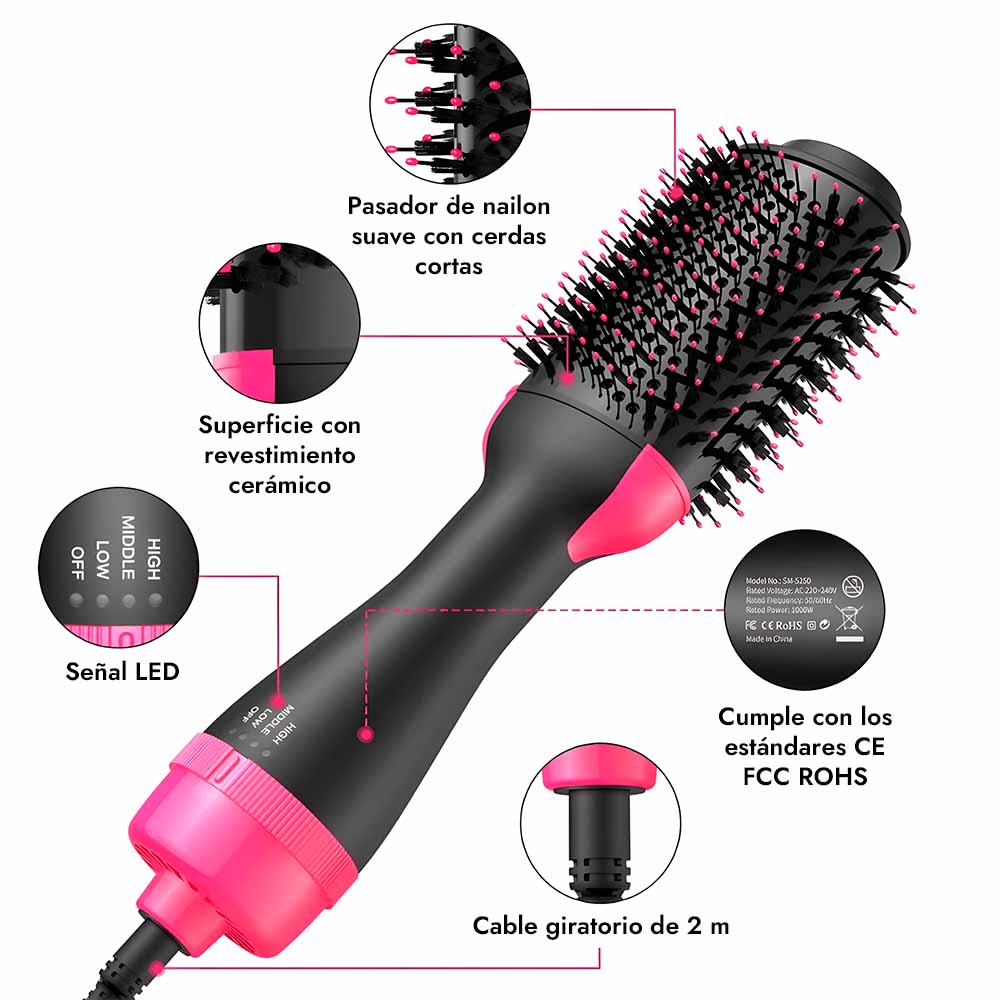 LissPro™ Cepillo Alisador 3 en 1