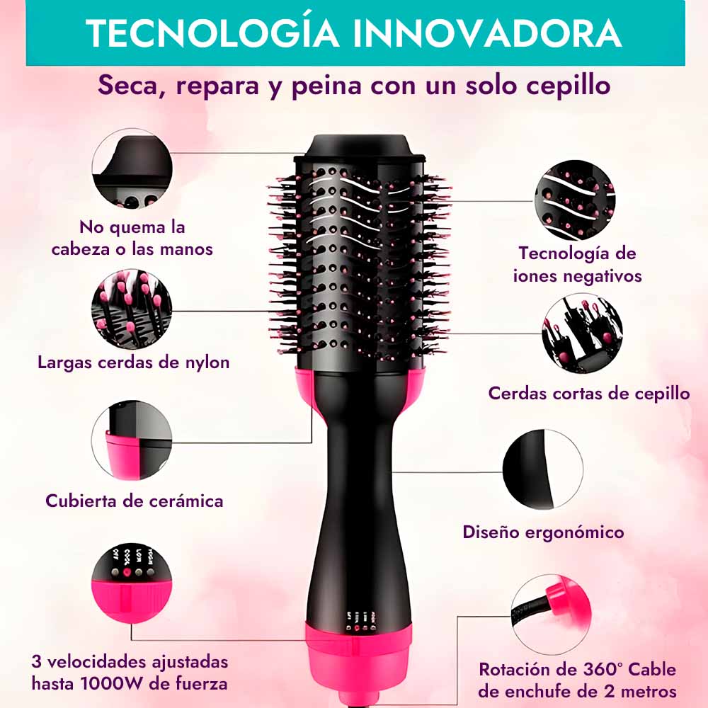 LissPro™ Cepillo Alisador 3 en 1