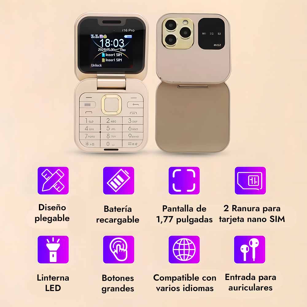 TwinX™ Teléfono plegable