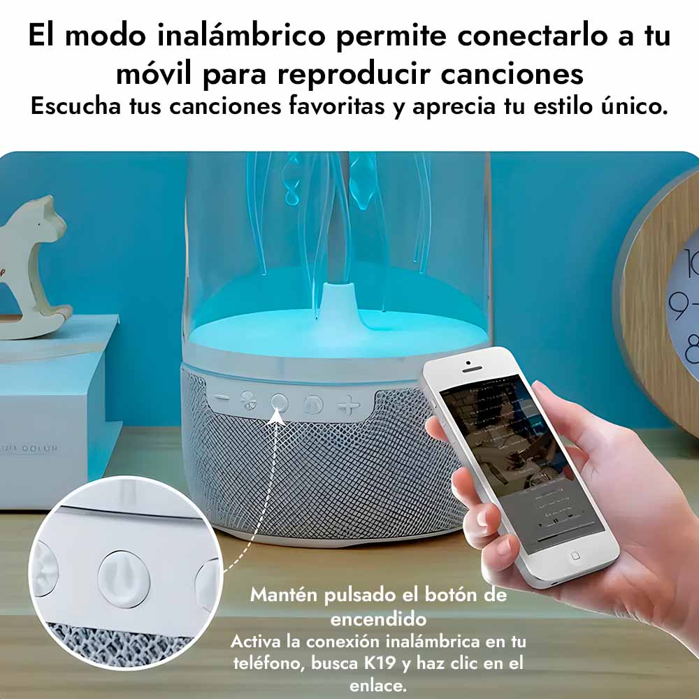 JellySound™ Altavoz LED de medusa