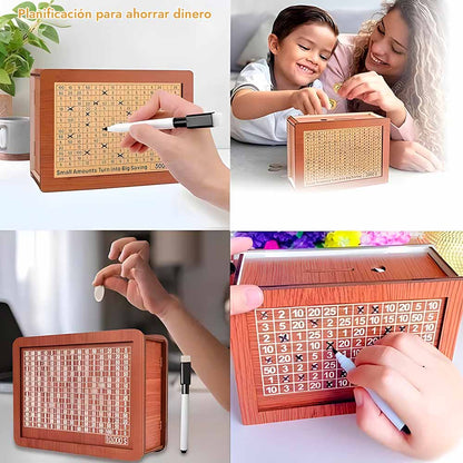 CashLog™ Hucha de madera