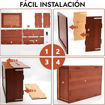 CashLog™ Hucha de madera