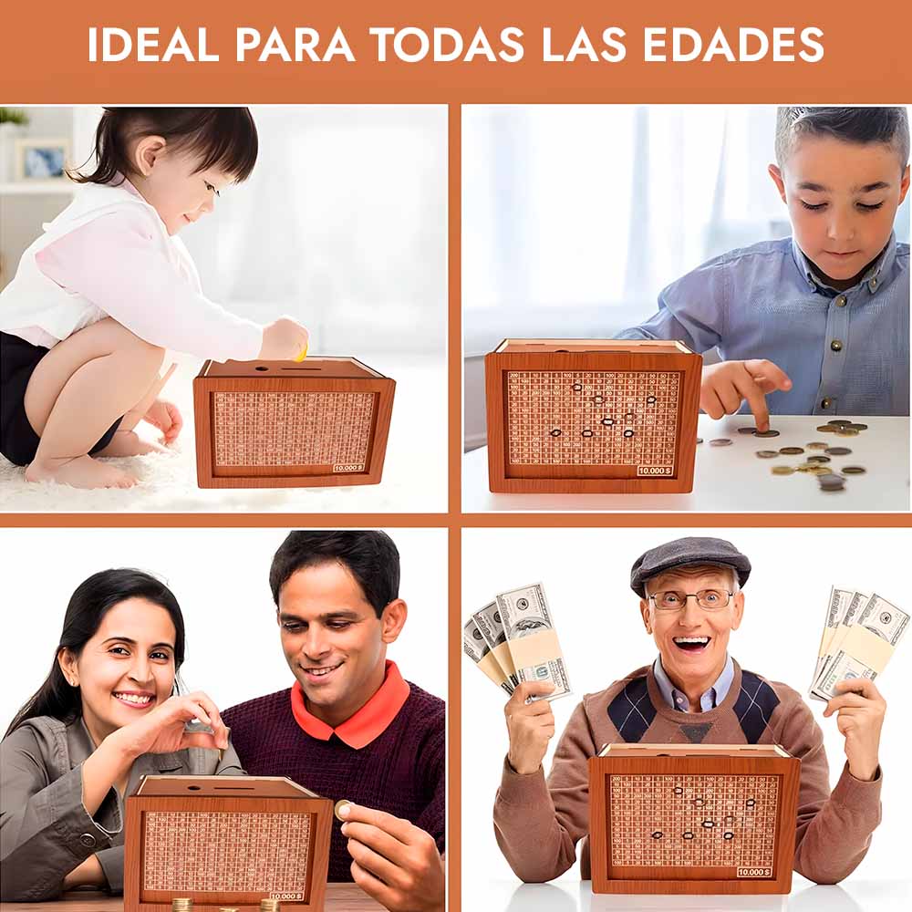 CashLog™ Hucha de madera