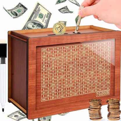 CashLog™ Hucha de madera