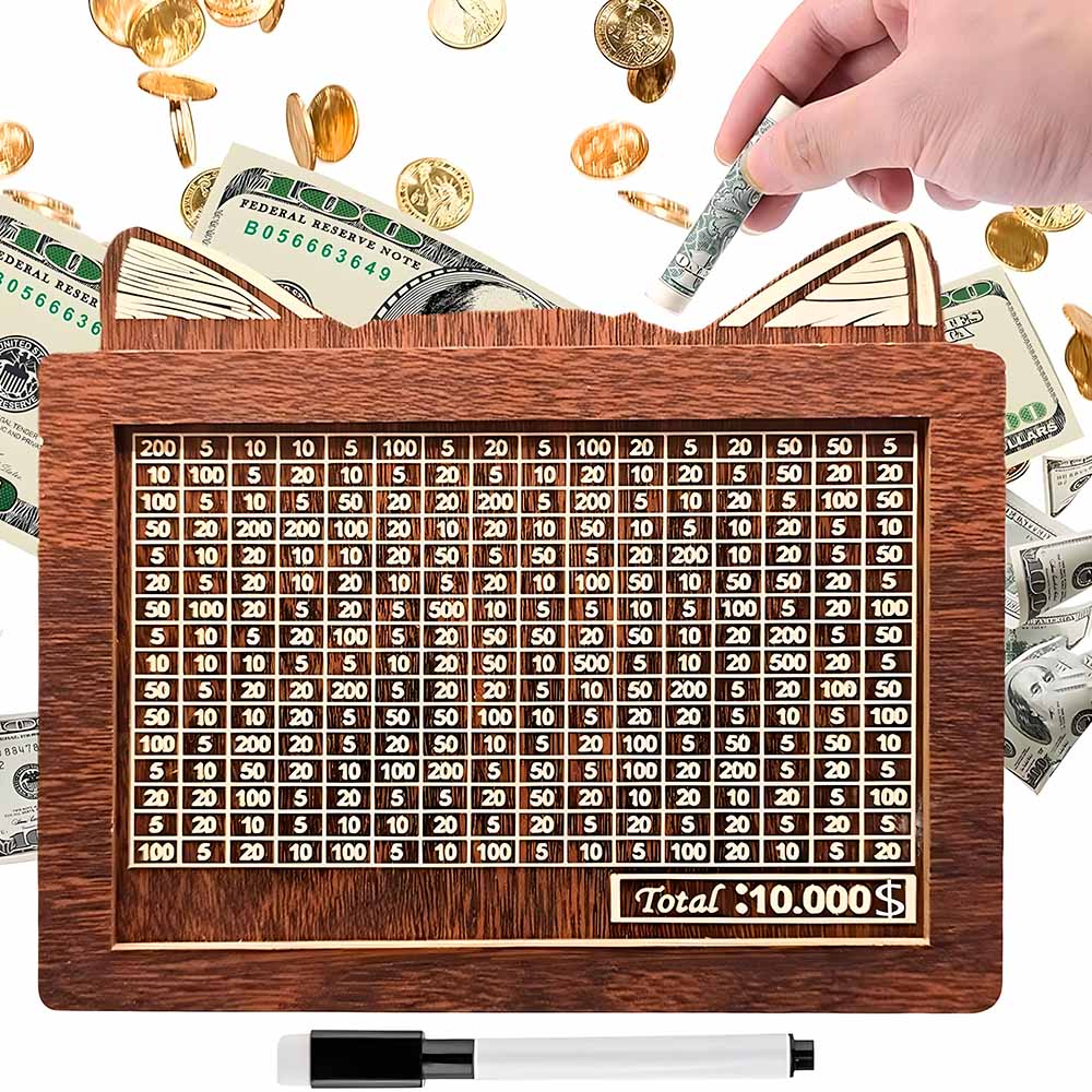 CashLog™ Hucha de madera