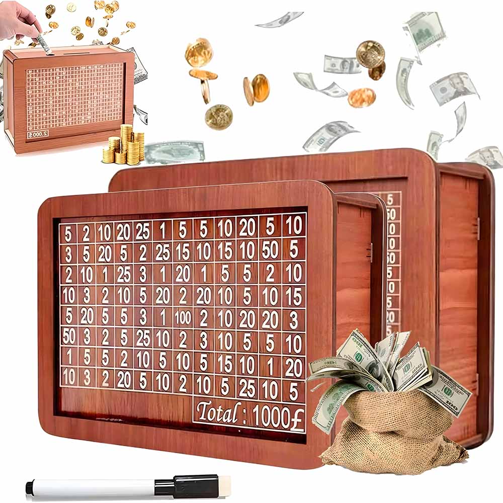 CashLog™ Hucha de madera