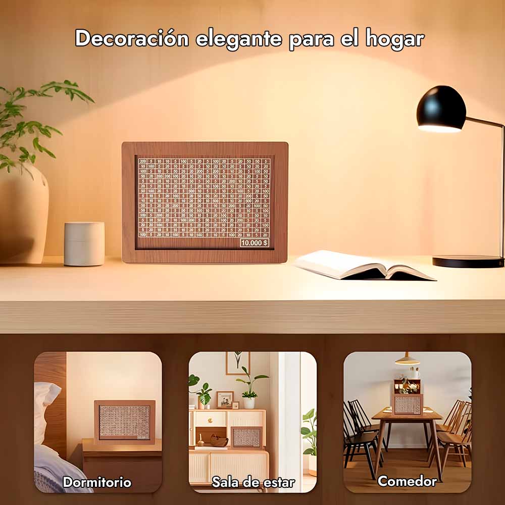 CashLog™ Hucha de madera