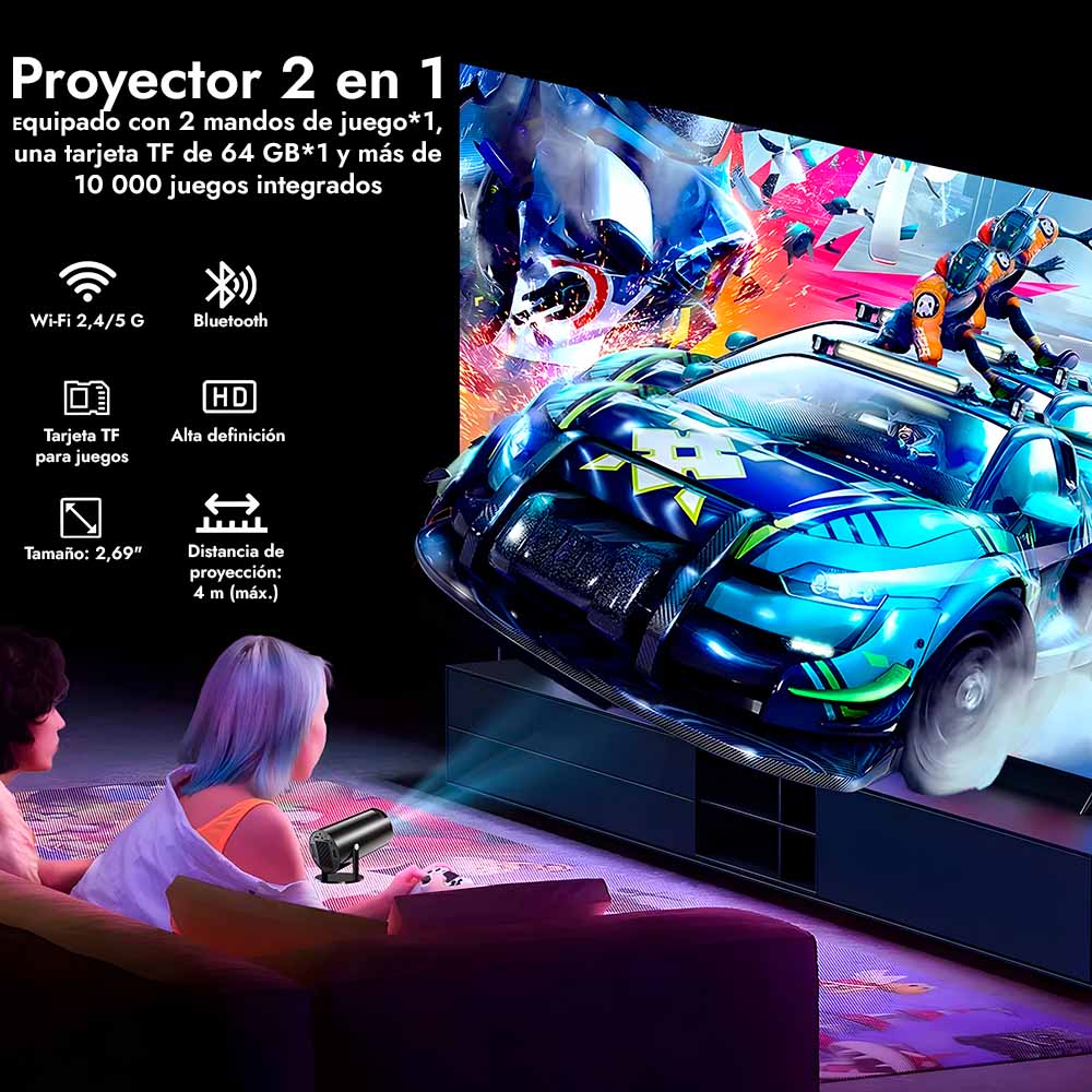 VisionPlay™ Proyector 2 en 1