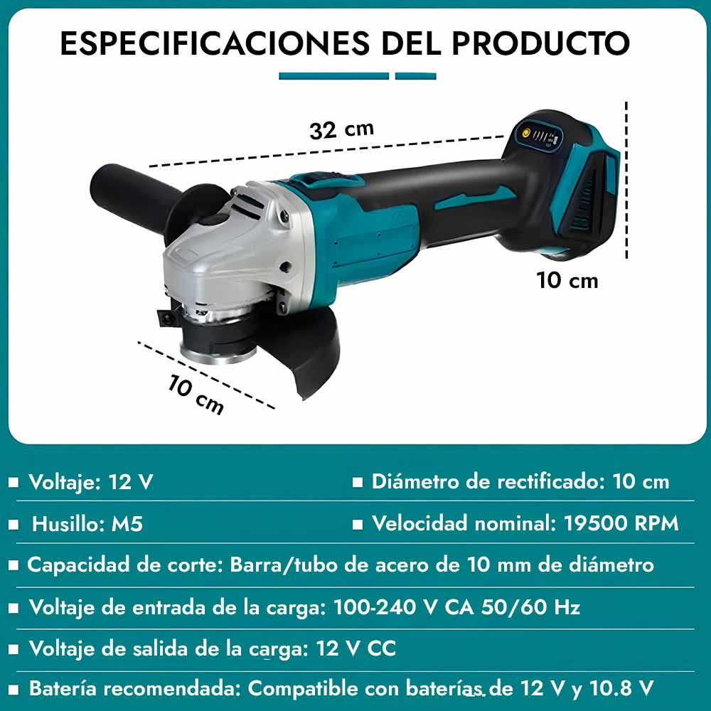 Craxor™ Amoladora Eléctrica