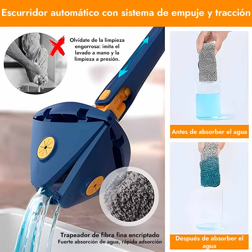Mopzy™ Fregona telescópica 360