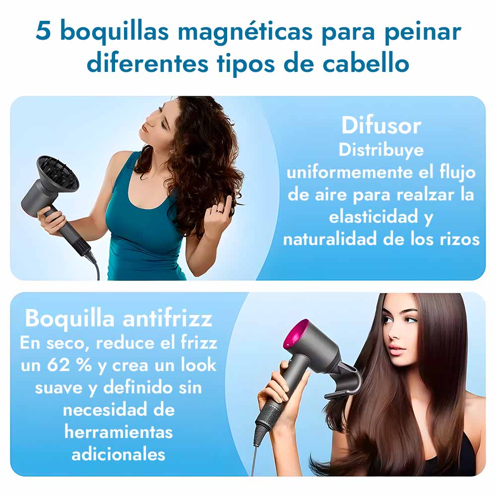 Volia™ Secador iónico 5 en 1