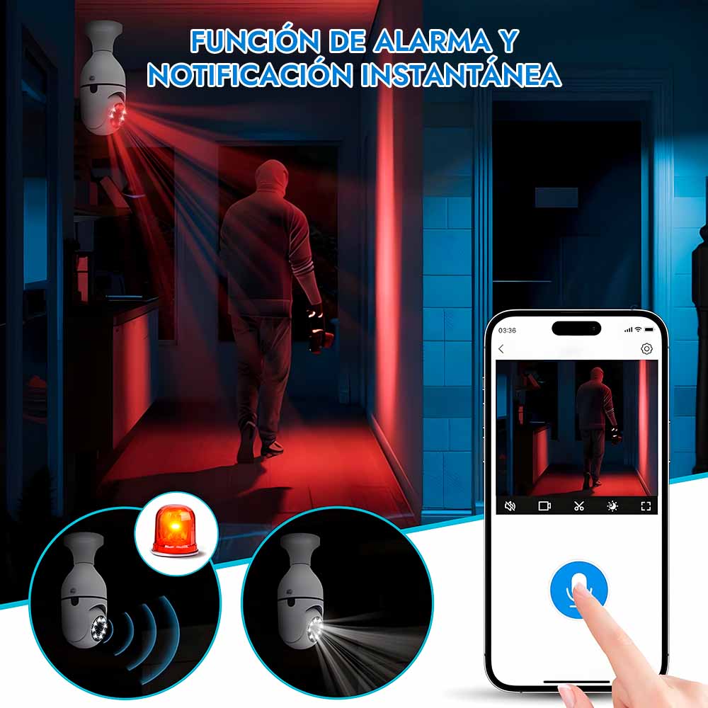 LuzVigía™ Cámara de seguridad