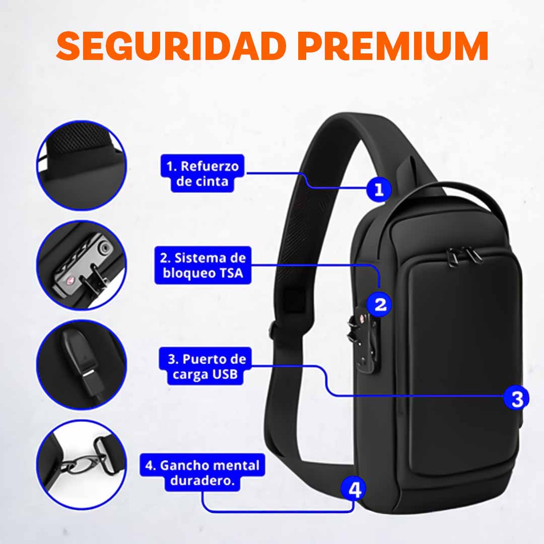 SafeCross™ Bolso cruzado antirrobo