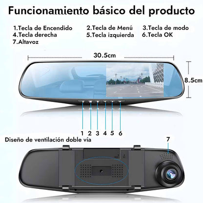 Drive360™ Espejo Retrovisor HD