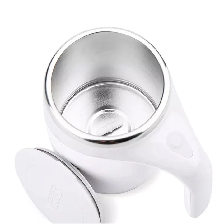 Taza Mixer Térmica Automática Blanca